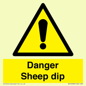 Danger Sheep dip